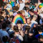 Asistentes al preg&oacute;n del Orgullo 2022.