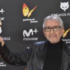 El actor José Sacristán, Mejor actor de reparto en una serie (compartido con Hugo Silva)