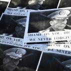 Carteles contra el general Min Aung Hlaing.