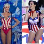 Miss Estados Unidos y Katy Perry en un concierto en 2013.