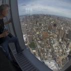 Algunos periodistas han podido estrenar las vistas, a más de 400 metros de altura, sobre las calles del sur de Manhattan.
