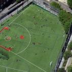 O ver un partido de beisbol como lo vería un pájaro.