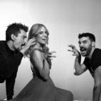 Durante el rodaje del videoclip 'Amanecer'.