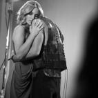 Durante el rodaje del videoclip 'Amanecer'.