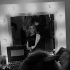 Durante el rodaje del videoclip 'Amanecer'.