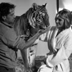 Durante el rodaje del videoclip 'Amanecer'.