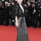 La actriz Julianne Moore, con vestido de Armani Privé. Día: miércoles 13 de mayo, en la ceremonia de inauguración y presentación de La Tete Haute .