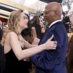 Brie Larson y Samuel L. Jackson