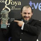 Cuándo lo ganó: En 2013. Ganó el de Mejor actor revelación por Grupo 7. Dónde lo tiene: En la vitrina del salón, junto a otros premios, copas de champán y la Sagrada Familia. Un recuerdo: Recuerda aquella noche con mucha alegría, se l...