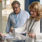 Juan Ignacio Zoido, alcalde de Sevilla y candidato a la reelección por el PP, a punto de votar.
