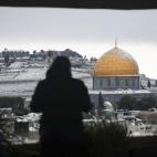 Vista de la Cúpula de la Roca y alrededores, en Jerusalén, Israel