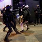 Disturbios en Barcelona por Pablo Hasél.