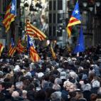 Cientos de personas acompañan a los acusados por organizar el 9N.