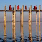 Puente de U Bein, Amarapura. Foto de Michael Sheridan.
