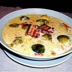 A esta deliciosa sopa de verduras con panceta puedes darle un toque picante con guindilla de encurtidos. Consulta todos los ingredientes para hacerla aqu&iacute;.