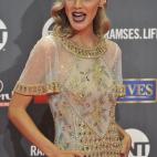 En los premios Platino en la Caja Mágica. 22 de julio de 2017.