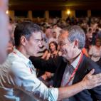 Pedro S&aacute;nchez y Jos&eacute; Luis Rodr&iacute;guez Zapatero.
