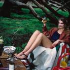 En junio de 1990, fotografiada por Arthur Elgort para 'Vogue'