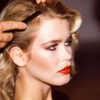 En octubre de 1994 en París, en el backstage de un desfile.