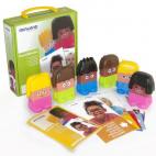 Emotiblocks. Primeras Emociones de Miniland Educational Muñecos con seis cabezas intercambiables que expresan distintas emociones, con fichas de actividades y una guía didáctica.