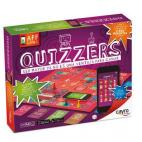 Quizzers de Juguetes Cayro Juego de preguntas que une la forma clásica de jugar con las nuevas tecnologías a través de una app, para 2-4 jugadores de distintas edades, pero con preguntas adaptadas a cada nivel de conocimiento. La App reconoc...