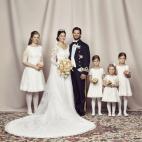 La más pequeña es Estela, sobrina del novio y segunda en la línea de sucesión al trono tras Victoria de Suecia