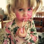 "Maquillaje 'seguro para niños' que tardó una semana en quitarse. Está todo dicho..."