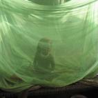 Niña sudanesa refugiada debido a la guerra de Darfur.