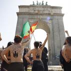 Femen trata de boicotear un acto franquista en Madrid