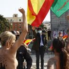 Femen trata de boicotear un acto franquista en Madrid