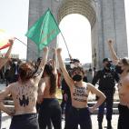 Femen trata de boicotear un acto franquista en Madrid