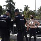 Femen trata de boicotear un acto franquista en Madrid