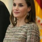 En la entrega de los Premios Nacionales del Deporte en el Palacio del Pardo, en Madrid.