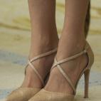 En la entrega de los Premios Nacionales del Deporte en el Palacio del Pardo, en Madrid.