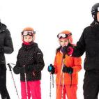 Durante una jornada de esquí en la estación invernal de Astún, en el Pirineo de Huesca.