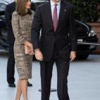 En un acto en el Museo Thyssen-Bornenisza de Madrid, el mismo día que se dio a conocer al fallo del Caso Noos en la que la infanta Cristina fue condenada a pagar una multa e Iñaki Urdangarin a seis años y tres meses de cárcel.