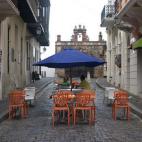 Una terraza en San Juan, capital de Puerto Rico.
