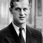 Retrato del duque de Edimburgo en los años 40.