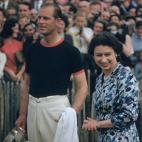 Con la copa Windsor en 1955.