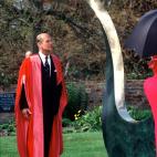 En la Universidad de Cambridge en 1995.