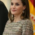 En la entrega de los Premios Nacionales del Deporte en el Palacio del Pardo, en Madrid.