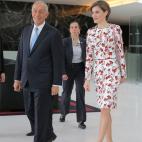 Con el Presidente de Portugal Marcelo Rebelo de Sousa en la 7&ordf; Conferencia Sobre el Tabaco en la Salud celebrado en Oporto.