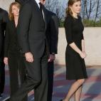 En el entierro de Alicia de Borb&oacute;n y Parma, t&iacute;a del rey Juan Carlos.