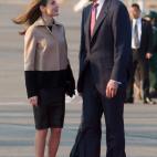 A su llegada al aeropuerto de Haneda, en Tokio, Jap&oacute;n, para comenzar su visita oficial al pa&iacute;s nip&oacute;n.