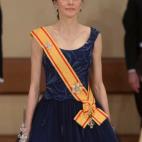 En la cena de gala celebrada por el emperador Akihito en el Palacio Imperial de Tokio en honor de los reyes de Espa&ntilde;a y de su visita oficial a Jap&oacute;n.