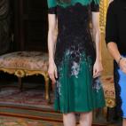 En la recepci&oacute;n por la visita oficial del presidente de Costa Rica a Espa&ntilde;a.