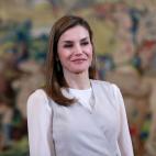 En la audiencia con representantes del Foro Europeo de la Discapacidad en el Palacio de la Zarzuela.