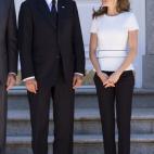 Recibiendo al Presidente de Eslovenia Borut Pahor en el Palacio de la Zarzuela