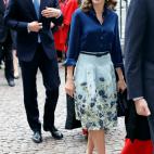 En la visita, junto al pr&iacute;ncipe Enrique, a la abad&iacute;a de Westminster.