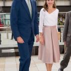 En una visita al instituto Francis Crick de Londres.